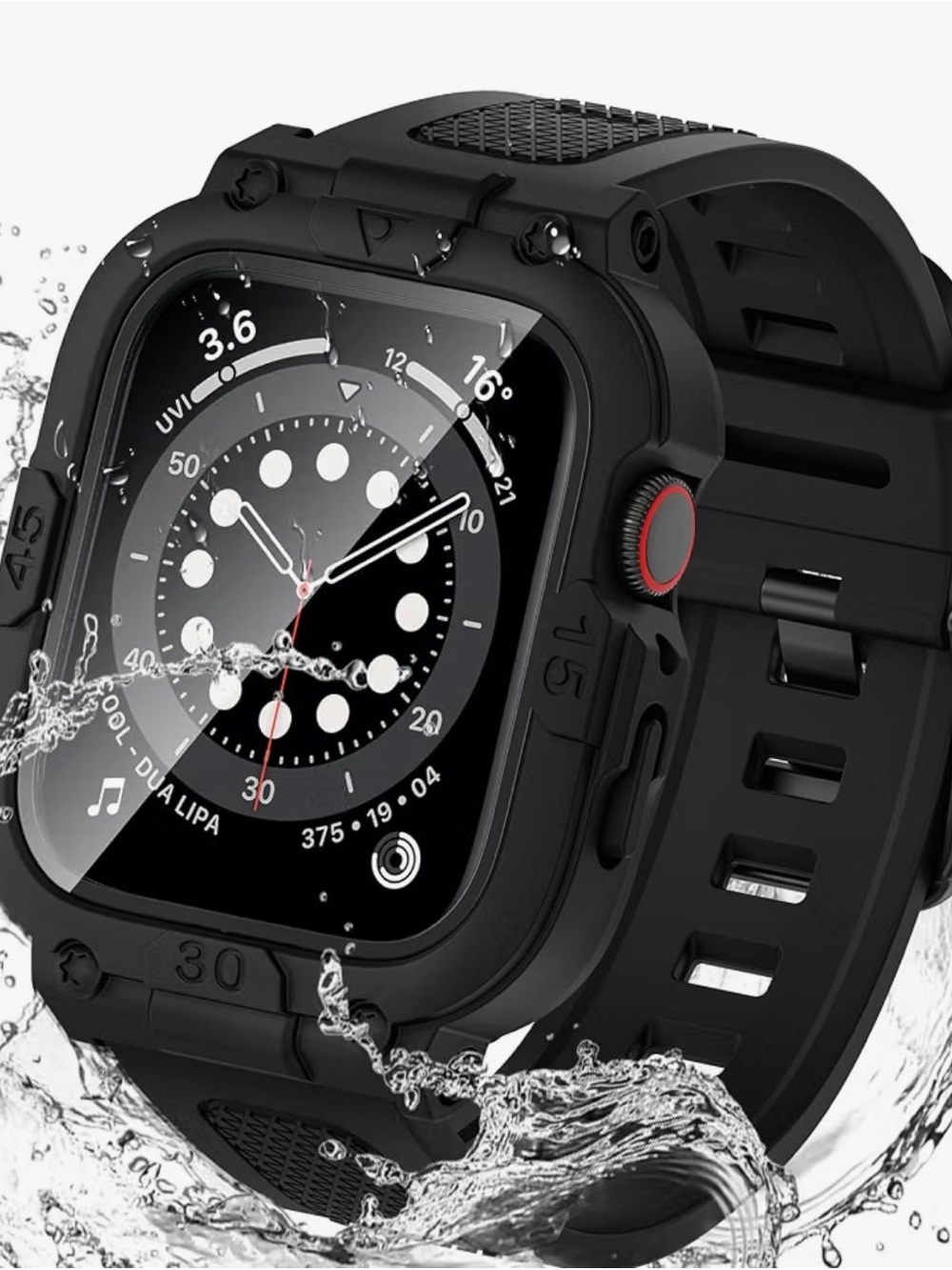 Goton 3 in 1 Waterproof Case with Band Compatible for Apple Watch Series 10 42mm